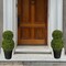 Haute Decor Adjustable Artificial Topiary - Includes 1 Artificial Boxwood Topiary for Front Porch - Adjust The Space Between Topiary Balls - Available in Triple or Double Styles
